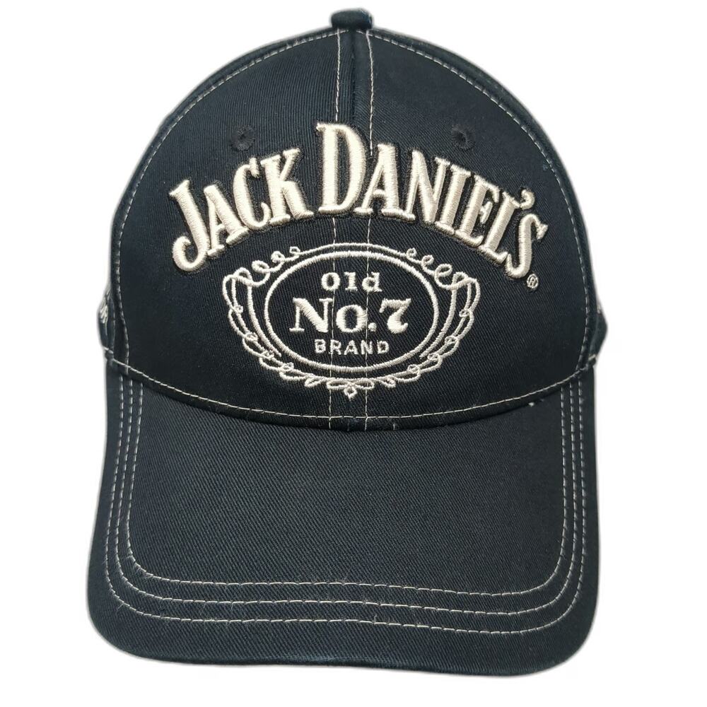 Jack Daniel's Baseball Cap Black One Size Tennessee Whiskey Contrast Stitch Hat